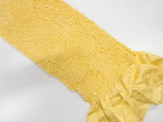 JAPANESE KIMONO / OBIAGE / SILK / SHIBORI